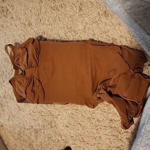 Skims seamless sculpt brief bodysuit bronze color name